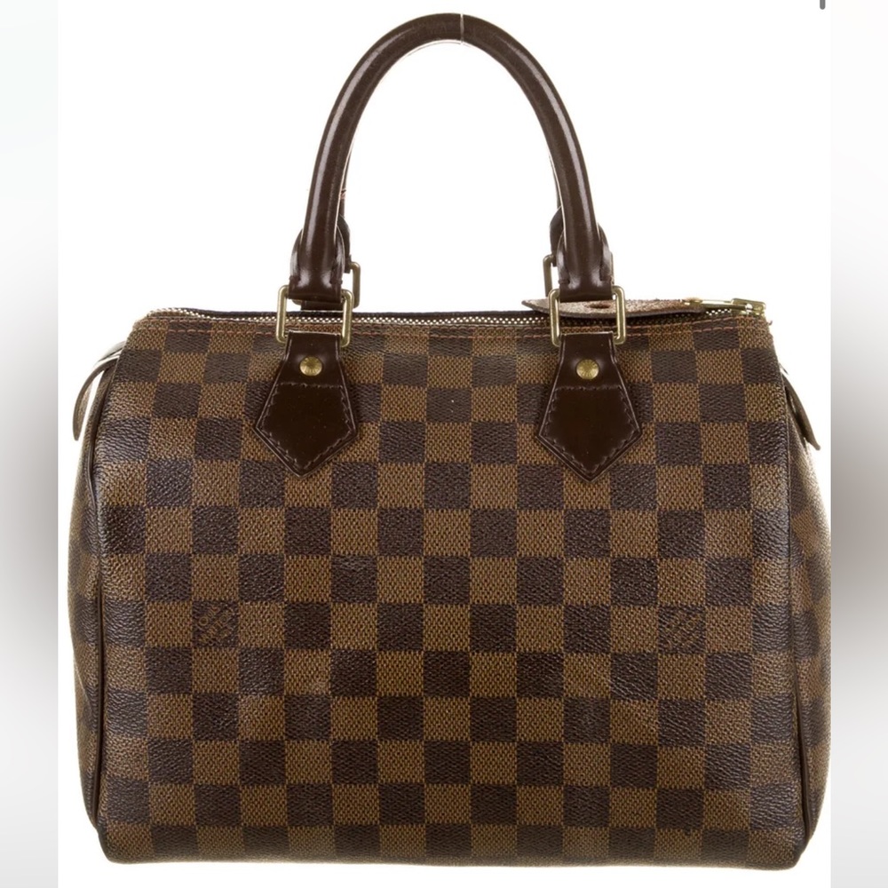 Louis Vuitton Damier Ebene Speedy 25 Satchel